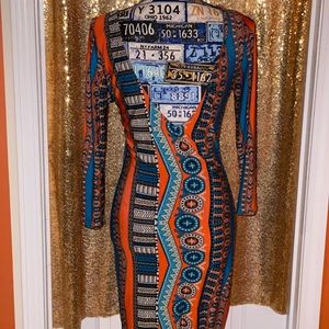 Bodycon tribal dress
